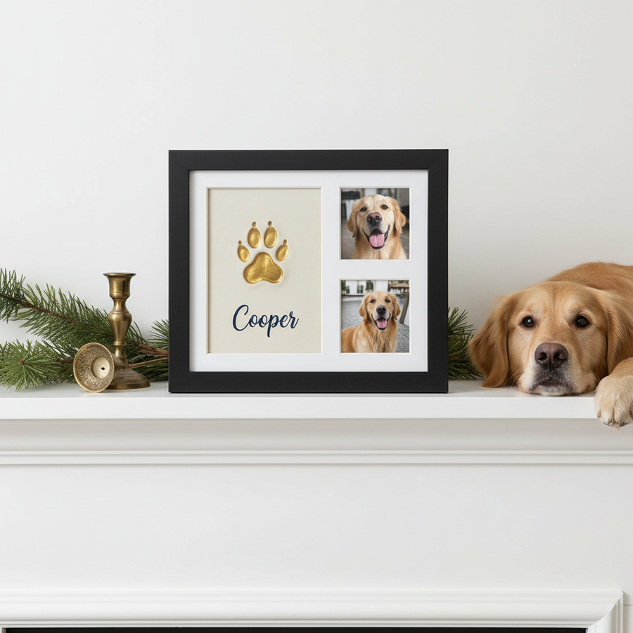 Finished keepsake on a mantel