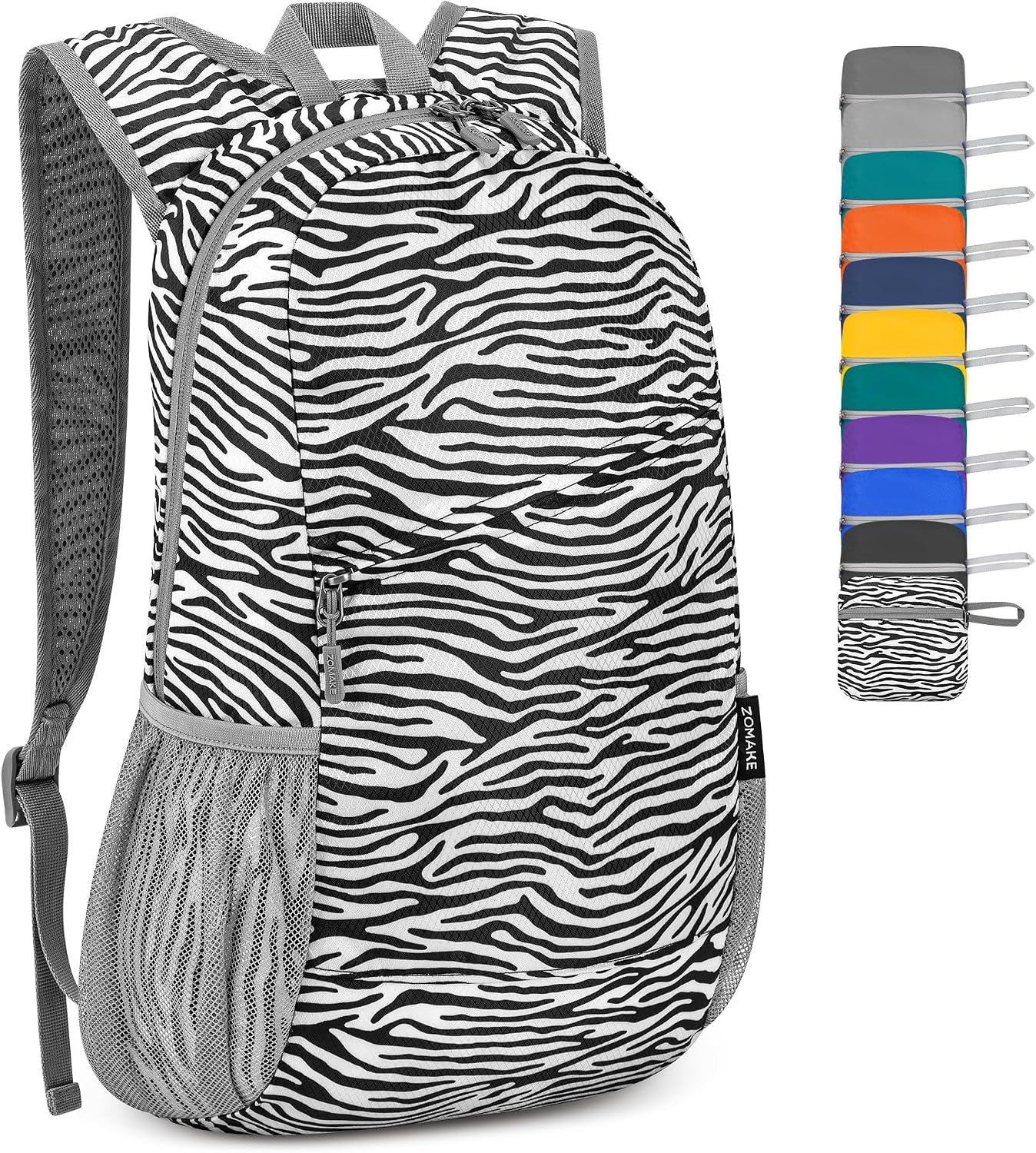 Packable backpack detail