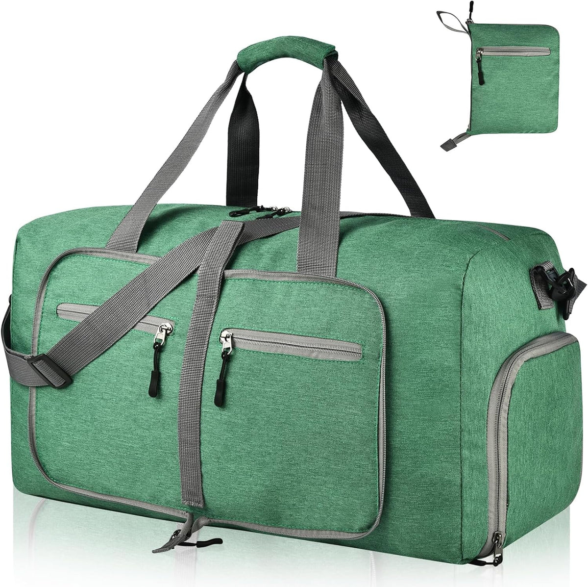 40L Foldable Duffle Bag, Travel & Weekender, Overnight, Gym