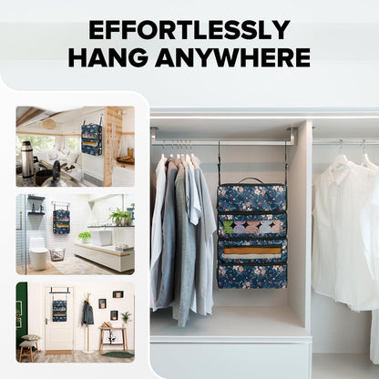 Suitcase Organizer, Hanging Travel Luggage Organizer Shelves Carry on Bag