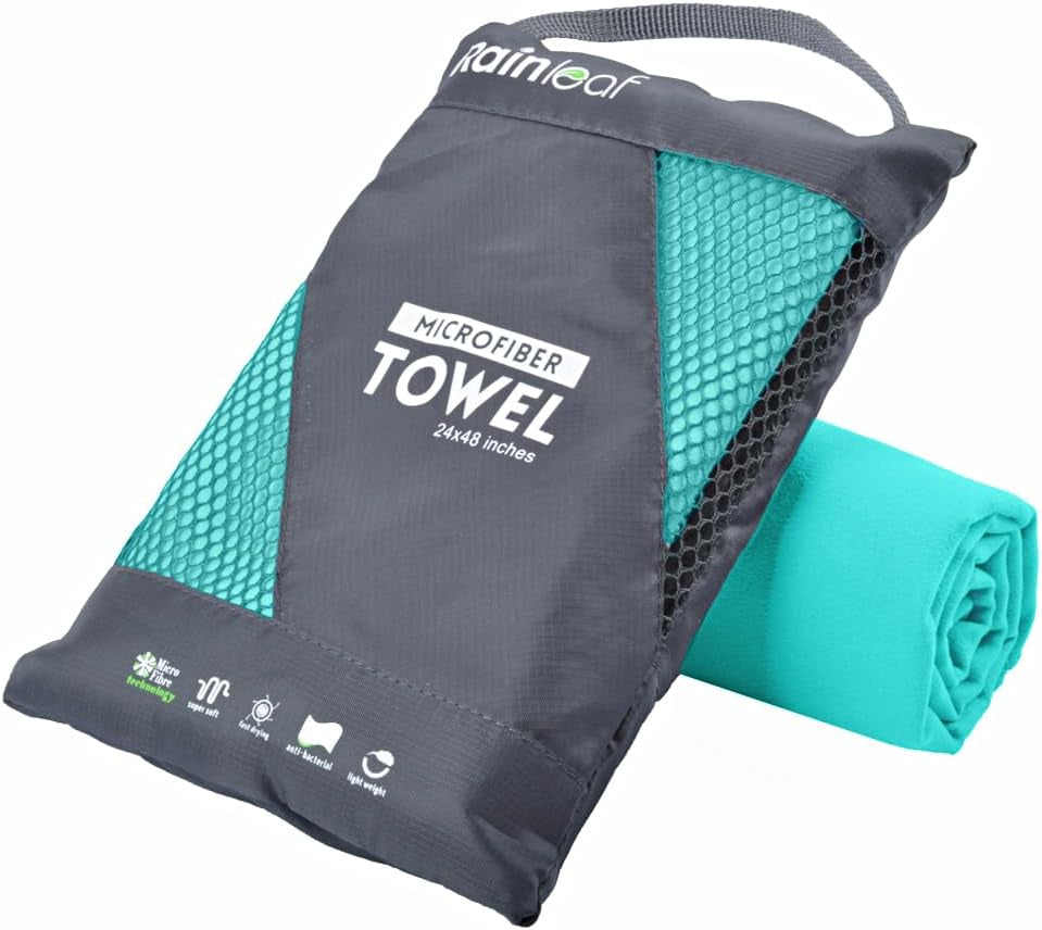 Microfiber Towel Quick Dry Camping & Travel & Gym Towel. Compact