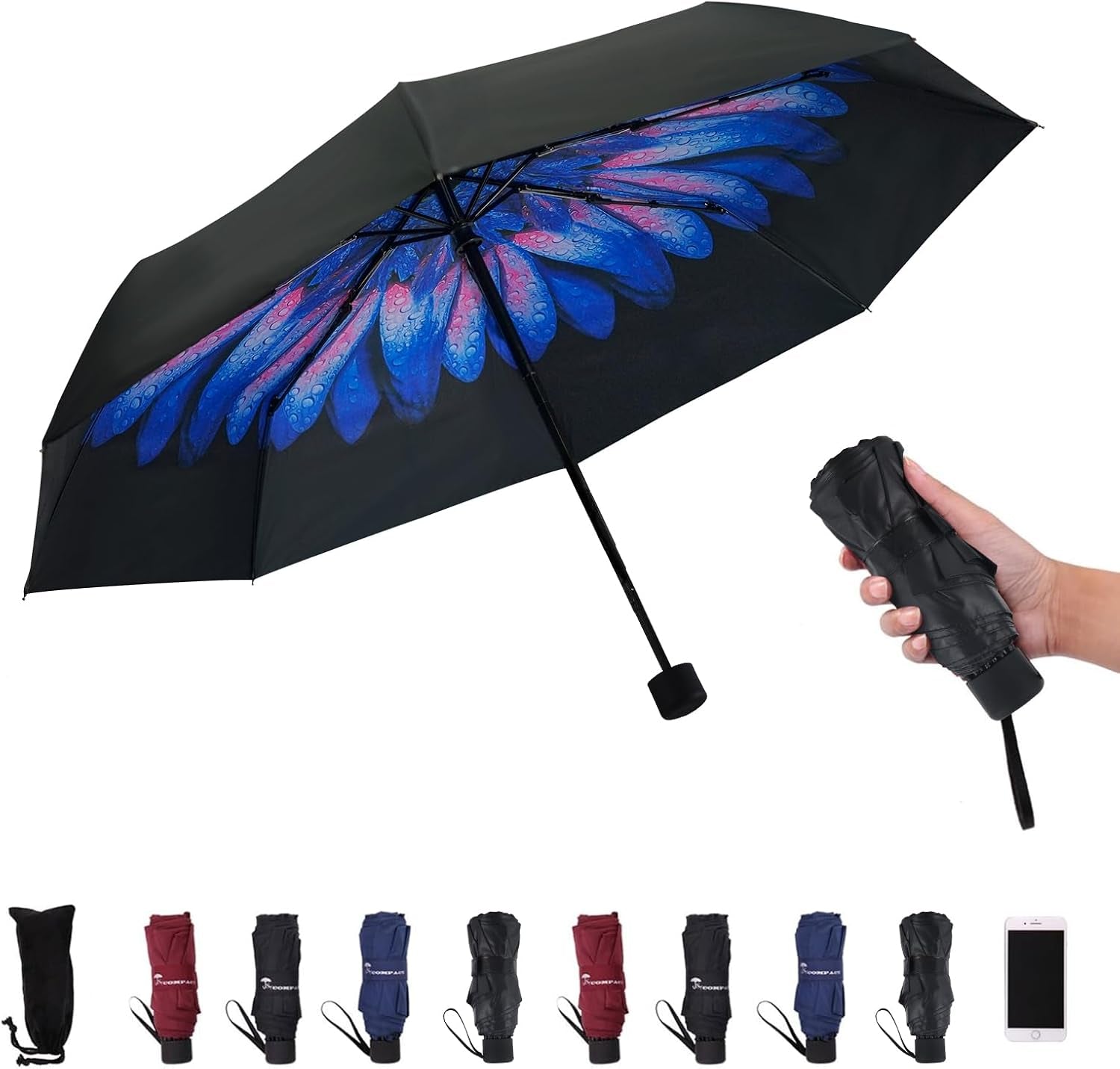 Travel Umbrella - Lightweight Portable Mini Compact Umbrellas-Factory Outlet Shop