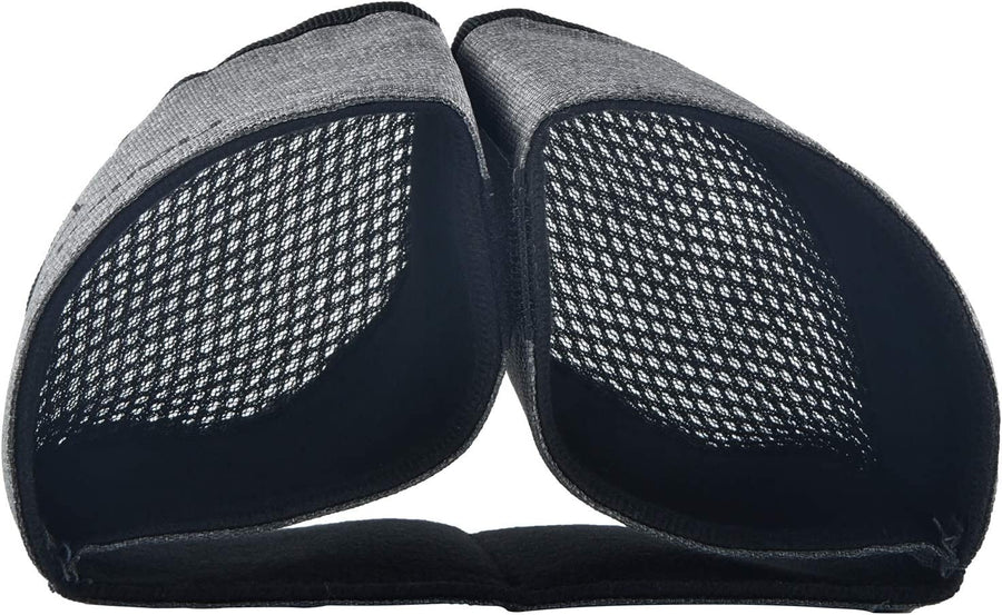 Luggage Travel Cup Holder Free Hand Drink Carrier - Hold Two Coffee Mugs - Fits Roll on Suitcase Handles - Gifts for Flight Attendants Travelers Accessories Grey