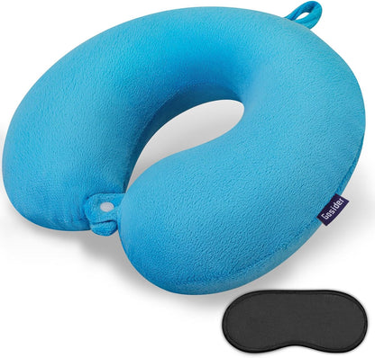 Memory Foam Neck Pillow, Travel Neck Pillow, Beige