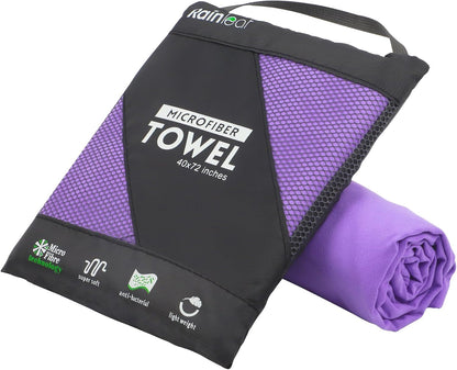 Microfiber Towel Quick Dry Camping & Travel & Gym Towel. Compact