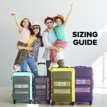 Suitcase Organizer, Hanging Travel Luggage Organizer Shelves Carry on Bag