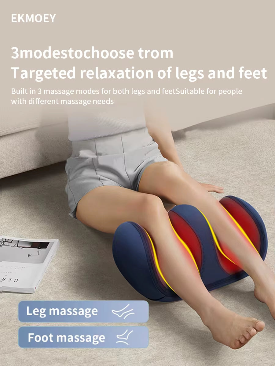 Foot Massager Machine with Heat,3 Adjustable Modes, Shiatsu Feet and Leg Massager,Kneading Rolling for Foot,Calf,Ankle,Leg,Plantar, Massage Gift for Mom/Dad/Women/Men (With Remote Control)