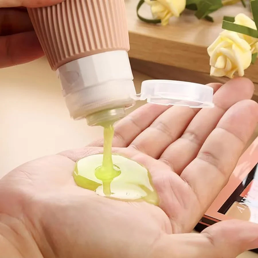 90ML Silicone Travel Bottle Tsa Approved Portable Leak Proof Squeeze Size Container Clear Toiletry Bag Accessory 01