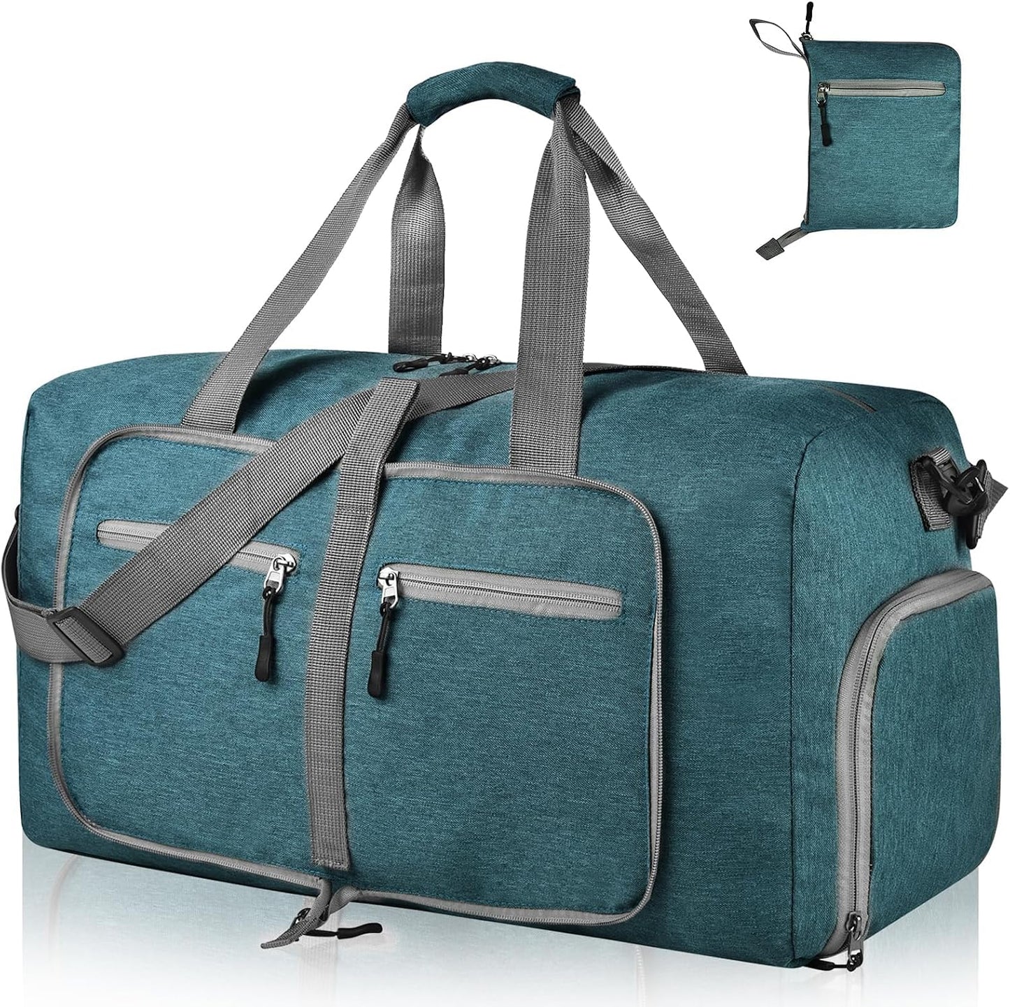 40L Foldable Duffle Bag, Travel & Weekender, Overnight, Gym
