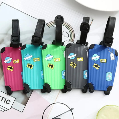 TagMark silicone luggage tag with strap