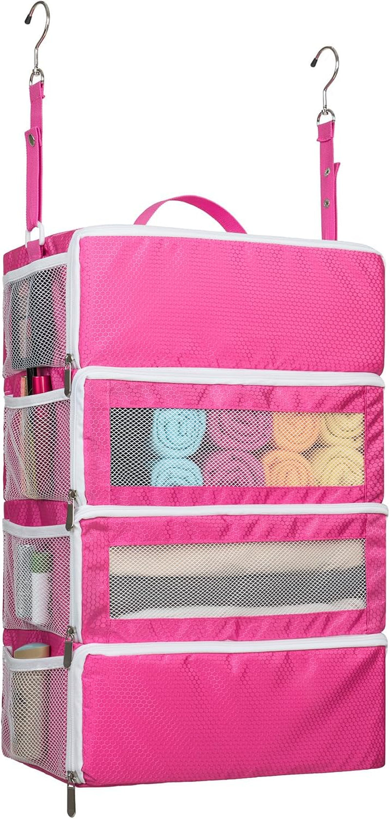 Suitcase Organizer, Hanging Travel Luggage Organizer Shelves Carry on Bag