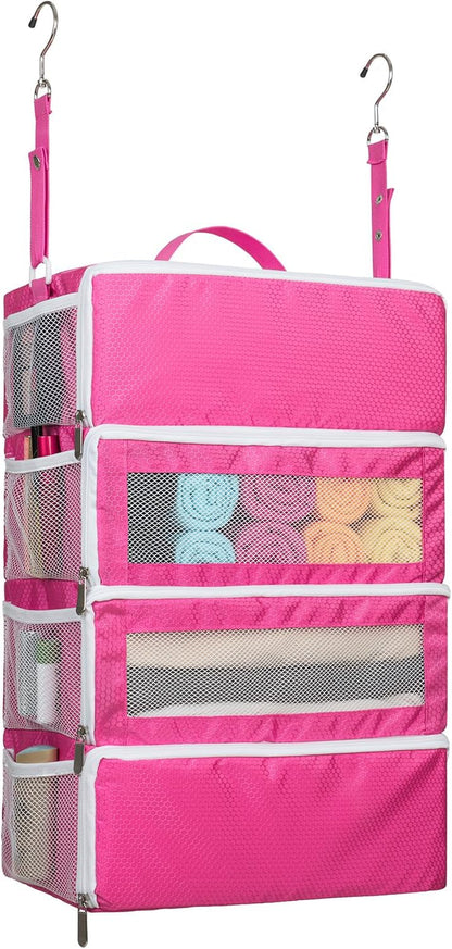 Suitcase Organizer, Hanging Travel Luggage Organizer Shelves Carry on Bag