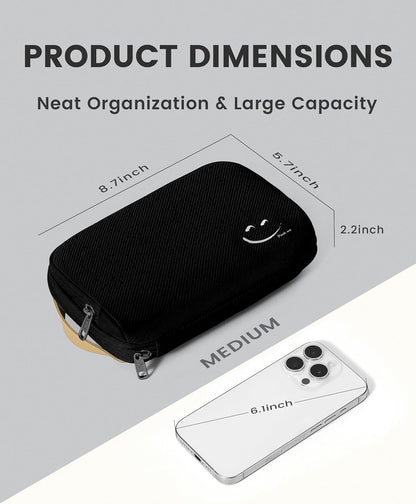 Kelvoi travel cord organizer, cable organizer for electronic accessories