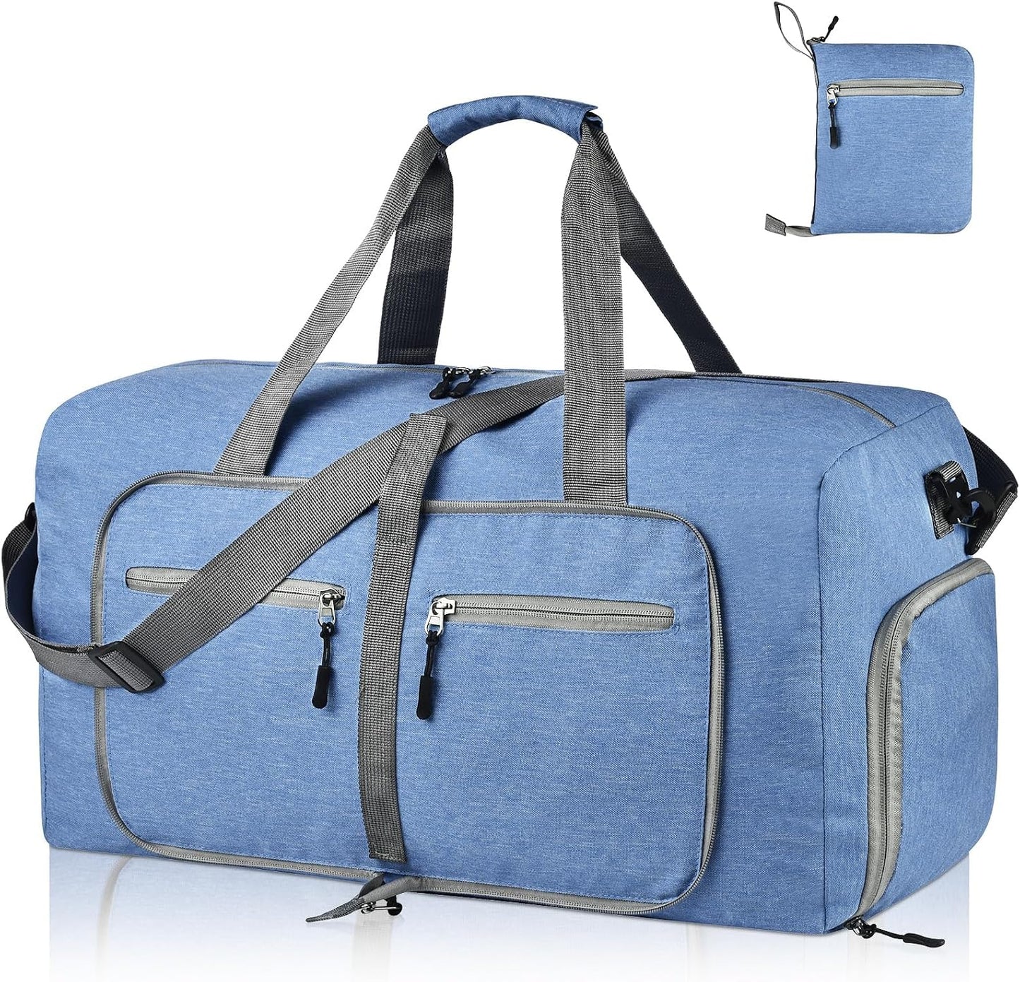 40L Foldable Duffle Bag, Travel & Weekender, Overnight, Gym