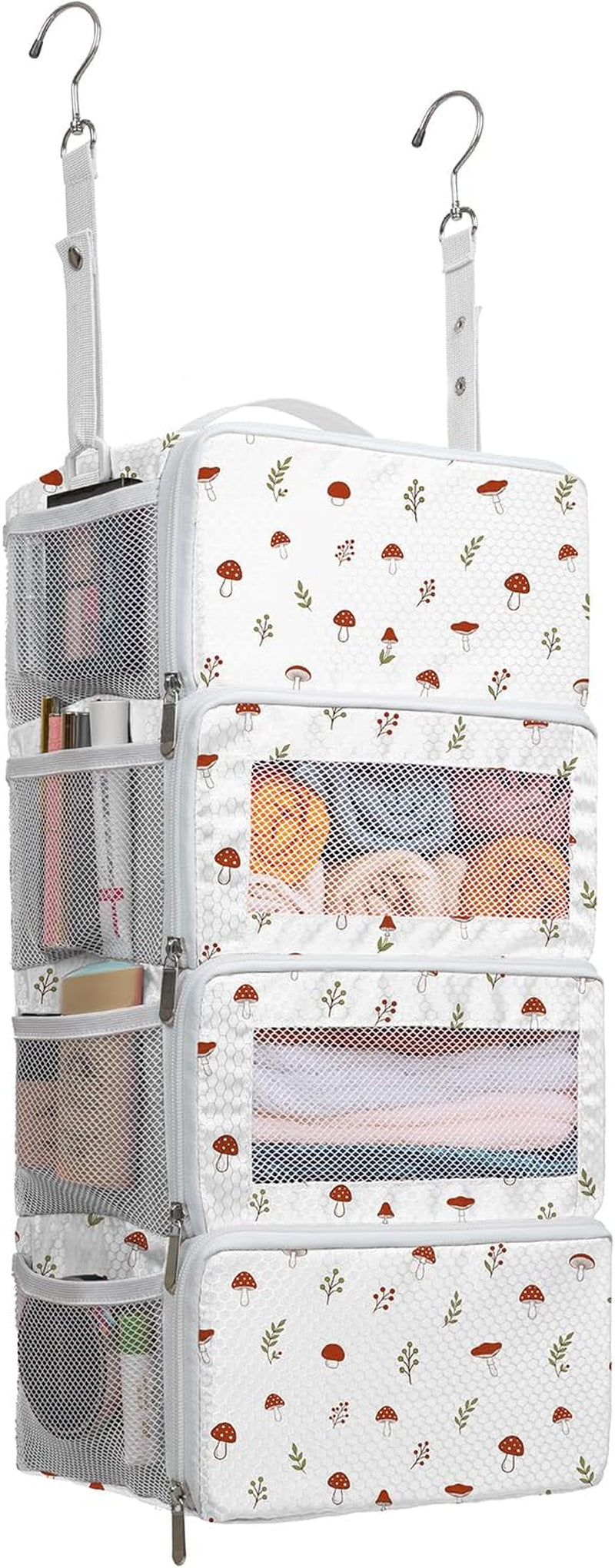 Suitcase Organizer, Hanging Travel Luggage Organizer Shelves Carry on Bag