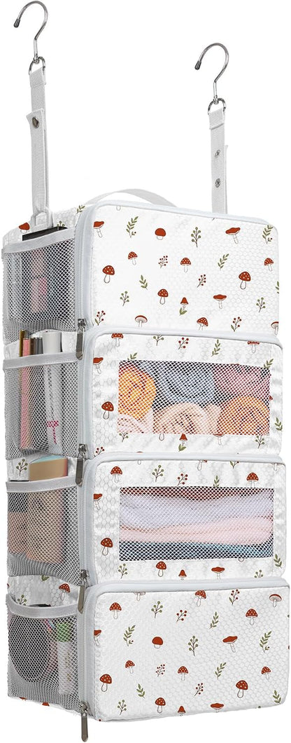 Suitcase Organizer, Hanging Travel Luggage Organizer Shelves Carry on Bag