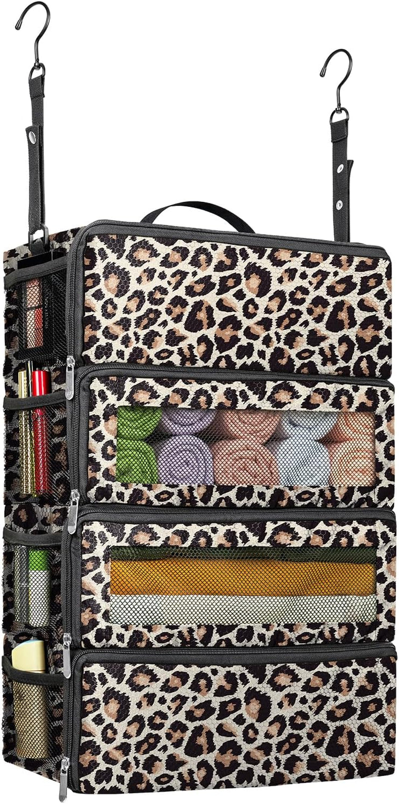 Suitcase Organizer, Hanging Travel Luggage Organizer Shelves Carry on Bag