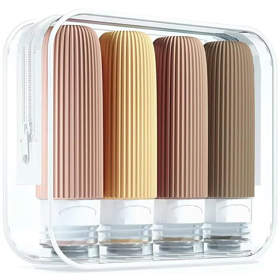 90ML Silicone Travel Bottle Tsa Approved Portable Leak Proof Squeeze Size Container Clear Toiletry Bag Accessory 01