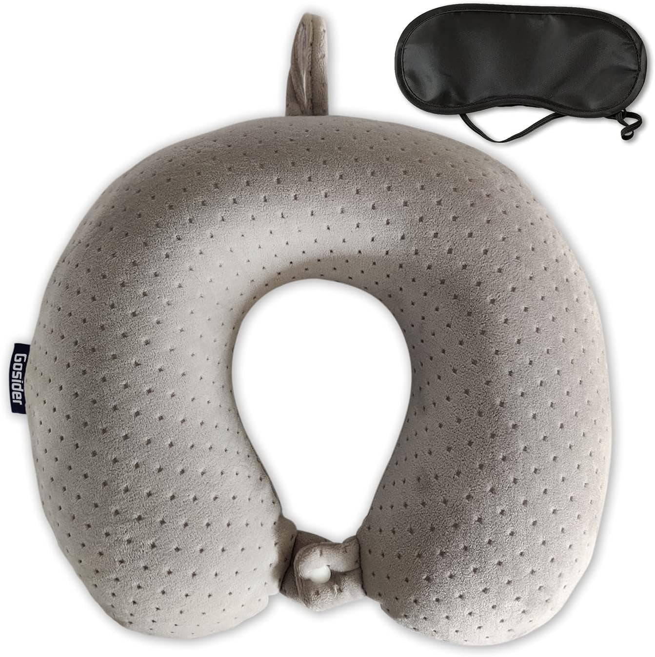 Memory Foam Neck Pillow, Travel Neck Pillow, Beige