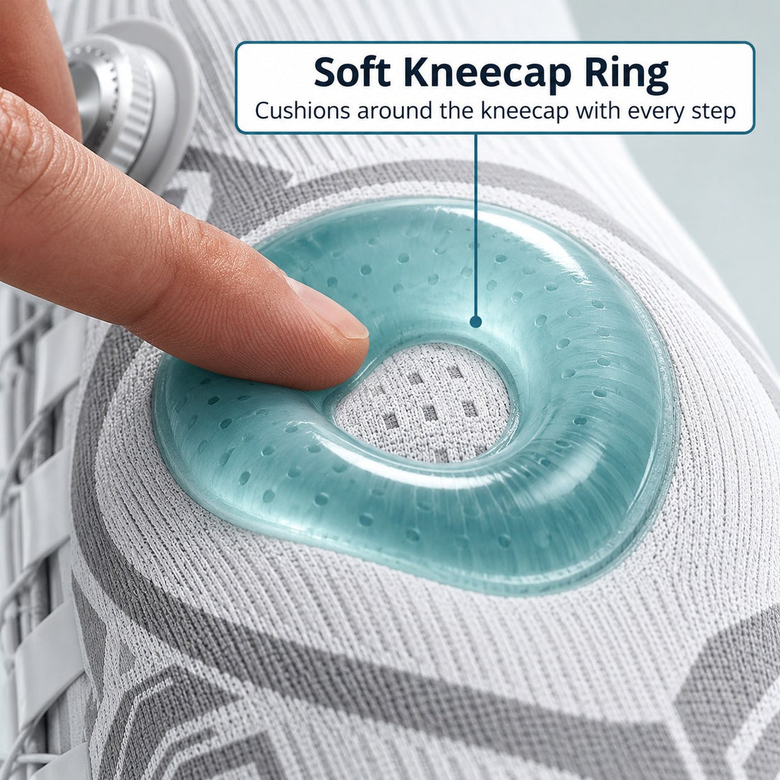 Soft silicone kneecap ring