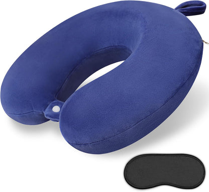 Memory Foam Neck Pillow, Travel Neck Pillow, Beige