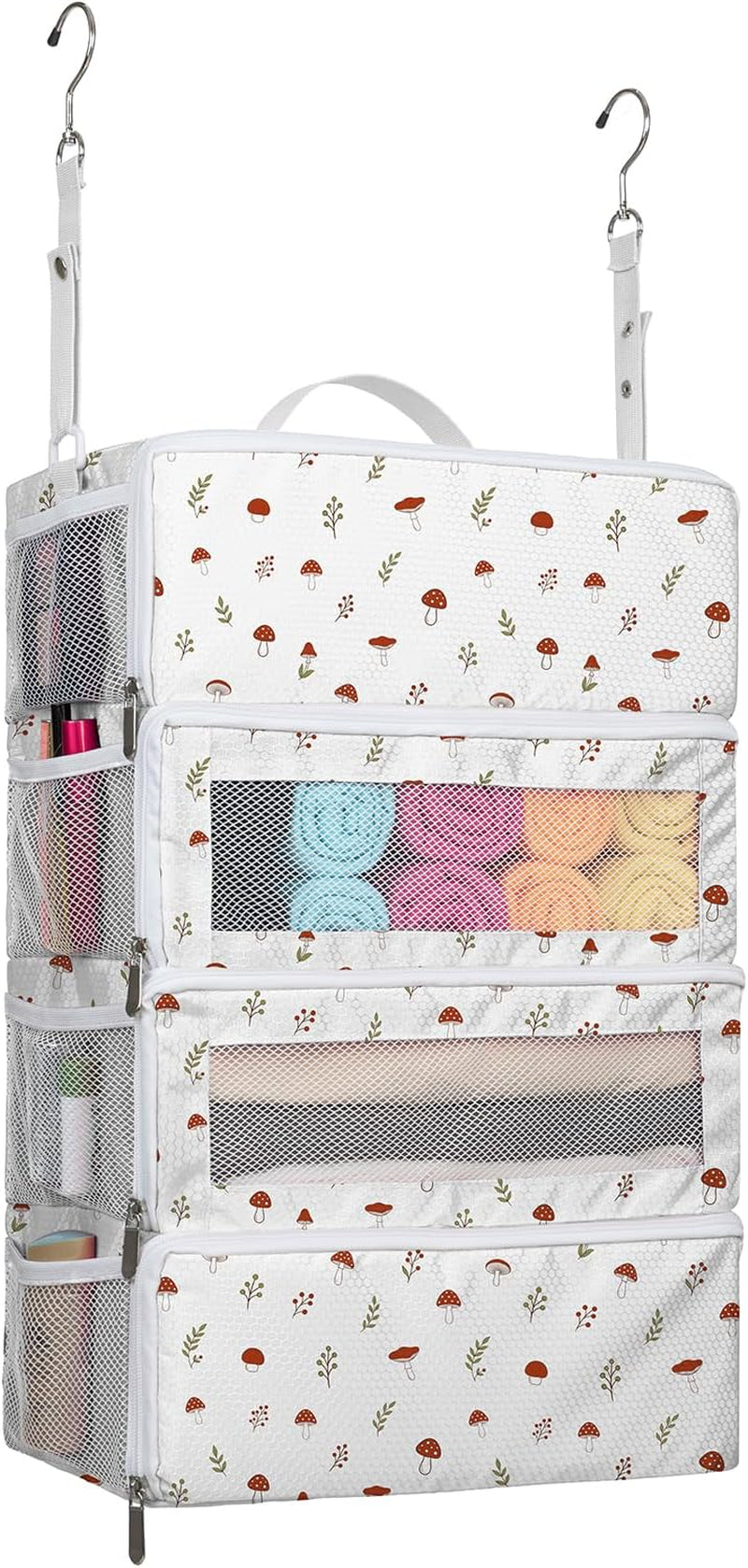 Suitcase Organizer, Hanging Travel Luggage Organizer Shelves Carry on Bag
