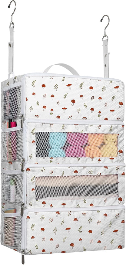 Suitcase Organizer, Hanging Travel Luggage Organizer Shelves Carry on Bag
