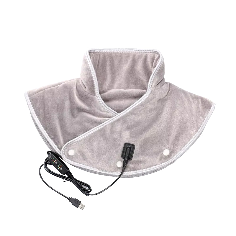 Electric Heating Shoulder Neck Pad Massager USB Cervical Brace Wrap Thermal Compress Relieve Pain Fatigue Warm Back Brace Tool