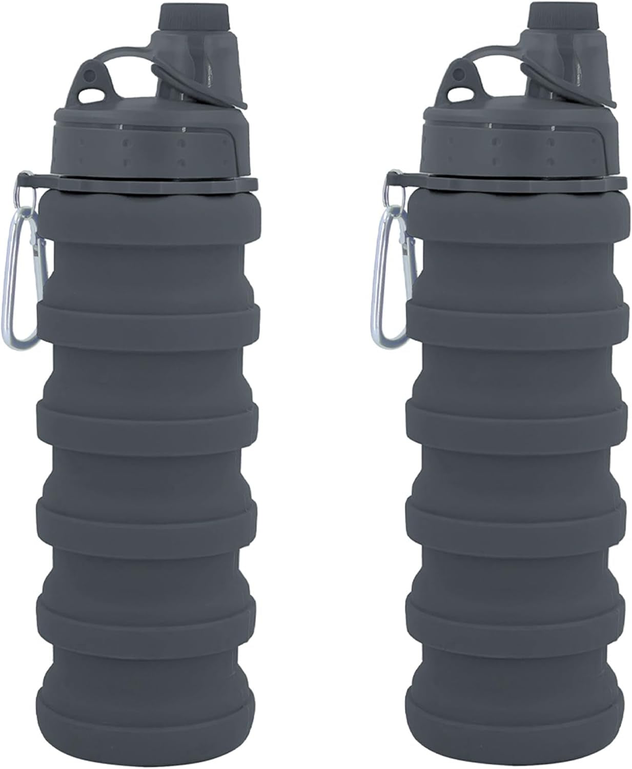 Water bottle in use