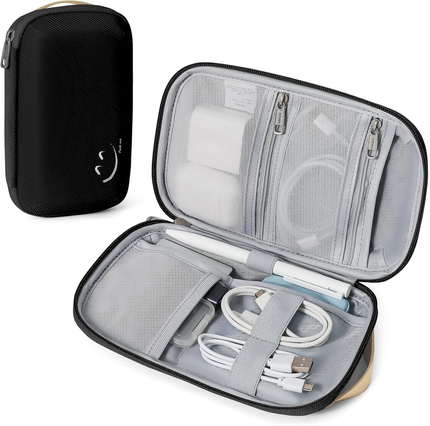 Kelvoi travel cord organizer, cable organizer for electronic accessories