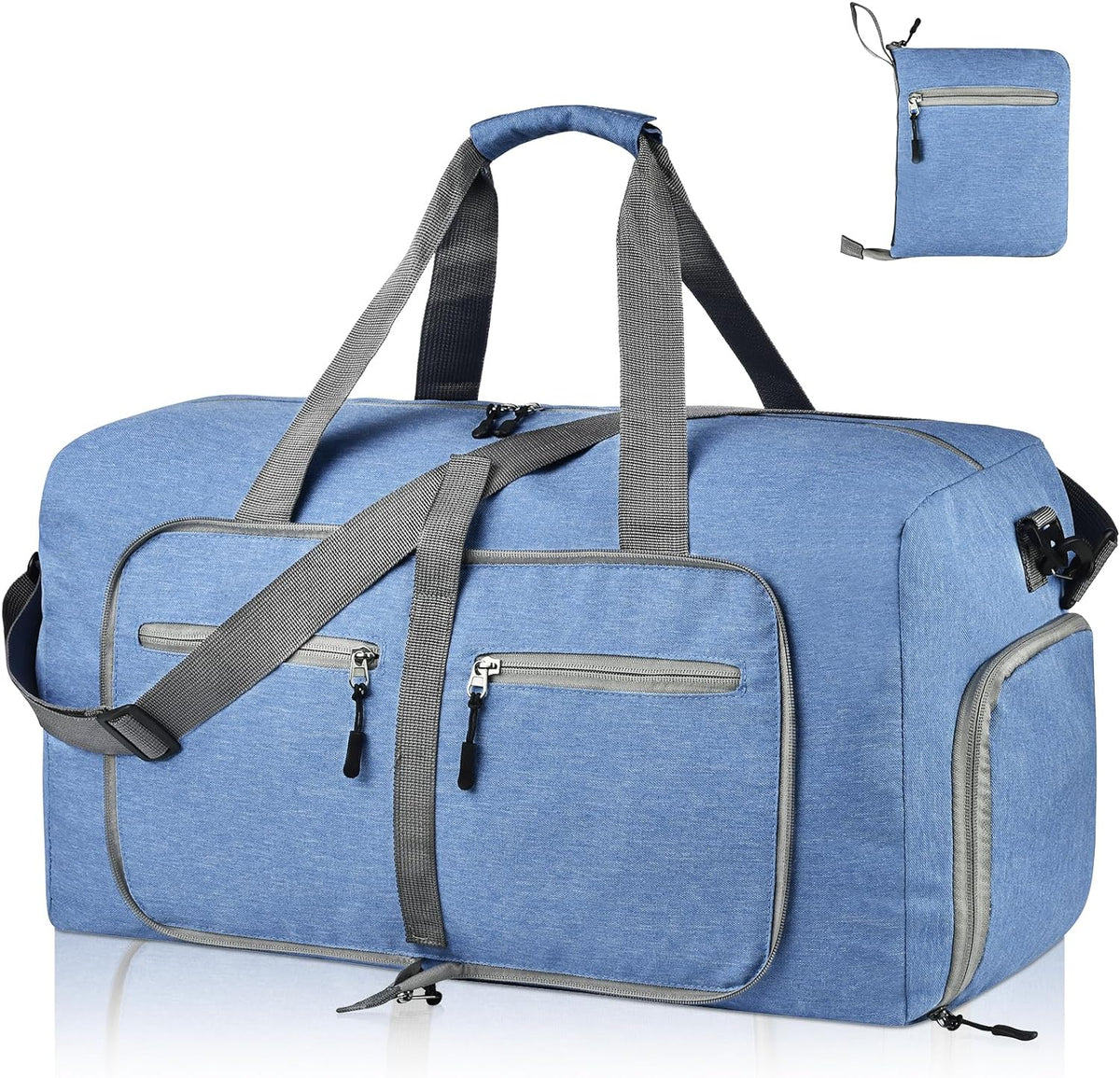 40L Foldable Duffle Bag, Travel & Weekender, Overnight, Gym