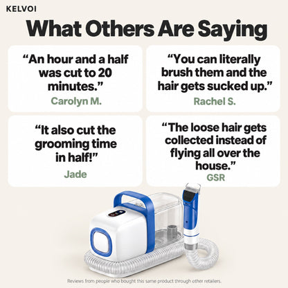 What others are saying about the pet grooming vacuum kit