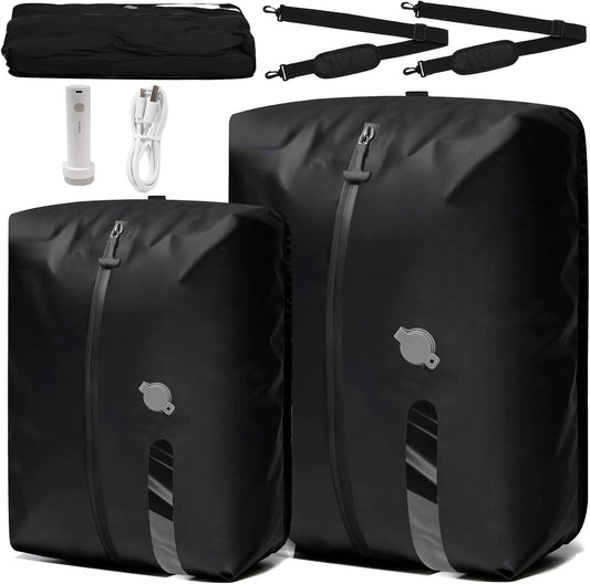Kelvoi CinchVault 2.0 vacuum compression bag set with pump and straps